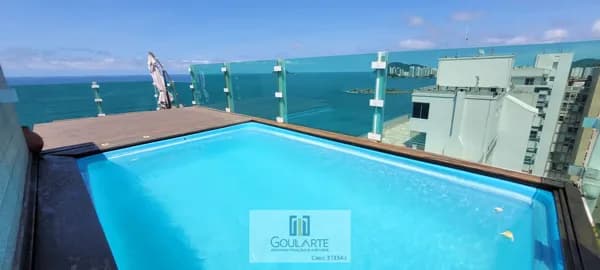 COBERTURA PENTHOUSE com 3 suítes climatizadas, piscina privativa com vista mar, churrasqueira e sauna - PITANGUEIRAS - Guarujá/SP.