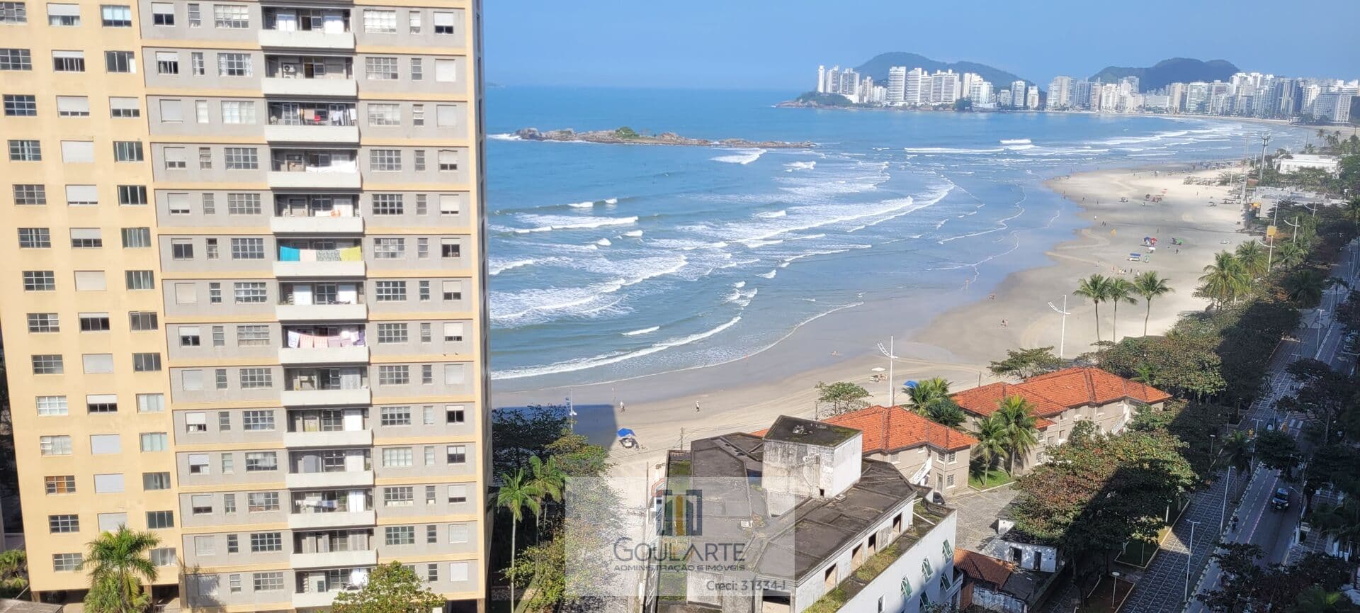 Apartamento Alto Padrão frente mar, 3 suítes climatizadas, lazer no condomínio, *vista mar* na praia da Pitangueiras-Guarujá/SP