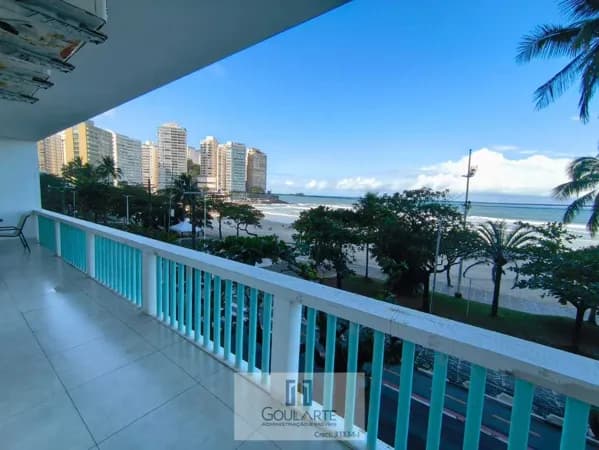 Apartamento alto padrão com vista mar, 3 dormitórios sendo 1 suíte, condomínio frente mar, PITANGUEIRAS - Guarujá/SP.