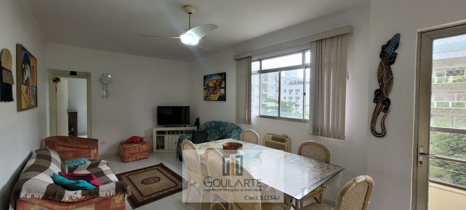 Apartamento com 2 dormitórios + dormitório serviço, lado praia da ENSEADA - Guarujá/SP.