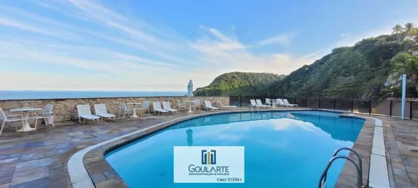 Apartamento alto padrão com sacada vista mar, 3 dormitórios sendo 1 suíte, lazer completo no condomínio, lado praia - ENSEADA - Guarujá/SP.