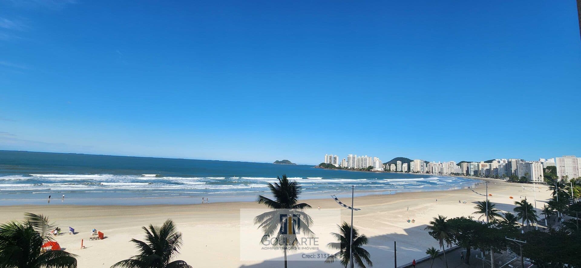 Apartamento com vista panorâmica para o mar, 4 dormitórios sendo 1 suíte, "frente mar" na praia de PITANGUEIRAS - Guarujá/SP.