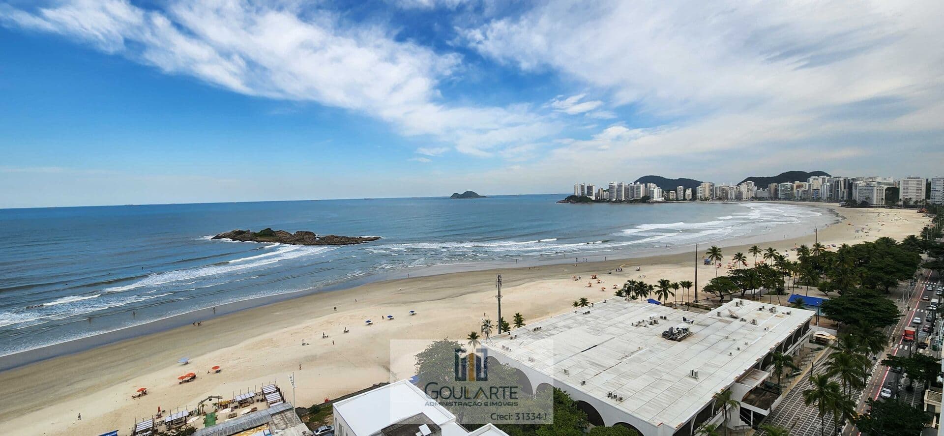Apartamento frente mar, 4 dormitórios climatizados sendo 1 suíte, lazer no condomínio, *vista total mar* - PITANGUEIRAS - Guarujá/SP.