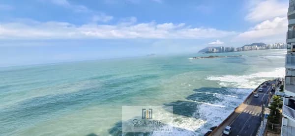 Apartamento alto padrão com sacada ampla e vista para o mar, 3 suítes sendo 1 com acesso a sacada + 1 dormitório de serviço, lazer no condomínio, PITANGUEIRAS - Guarujá/SP.