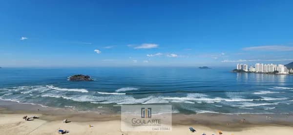 Apartamento com vista para o mar, 4 dormitórios sendo 3 suítes, "frente mar" na praia das PITANGUEIRAS - Guarujá/SP.