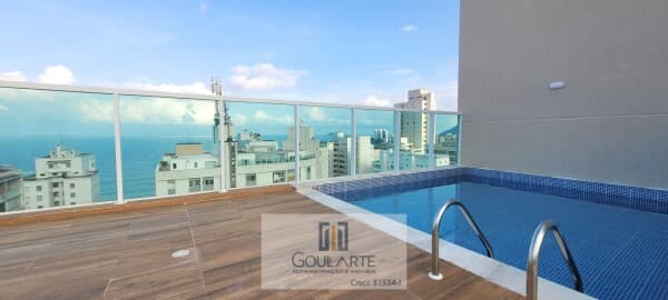 Apartamento Alto Padrão com sacada, 2 dormitórios sendo 1 suíte, lazer no condomínio - PITANGUEIRAS - Guarujá/SP