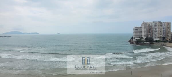 COBERTURA PENTHOUSE com vista total do mar, 4 dormitórios sendo 2 suítes ,condomínio frente mar na praia da ASTÚRIAS -Guarujá/SP.