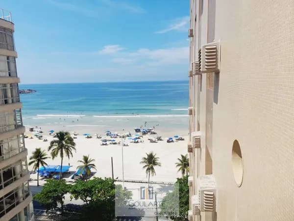 Apartamento alto padrão frente mar, 3 suítes climatizadas, vista total mar na PITANGUEIRAS-GUARUJÁ/SP.