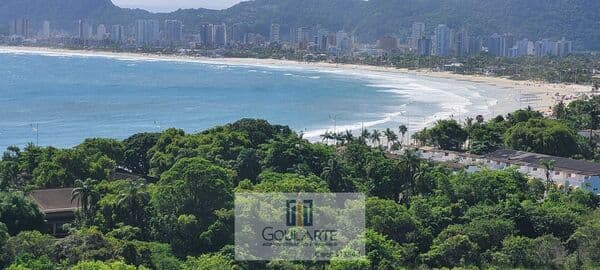 Apartamento alto padrão com sacada gourmet e vista parcial do mar, lazer completo em lado praia do Enseada - Guarujá/SP.