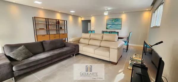 Apartamento com 3 dormitórios sendo 1 suíte + 1 dormitório de serviço, à 1 quadra da praia das PITANGUEIRAS- Guarujá/SP.