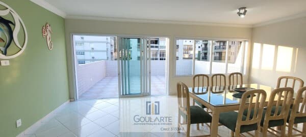 Cobertura duplex com 3 suítes, lado praia - ENSEADA - Guarujá/SP