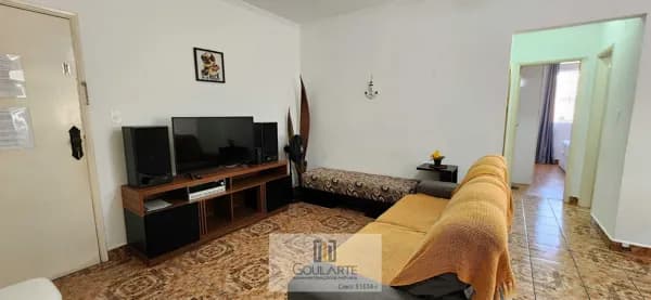 Apartamento com 1 dormitório climatizado, à menos de 300 metros do mar na praia da ENSEADA-GUARUJÁ/SP