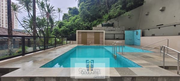 Apartamento vista mata e mar, lazer no condomínio, 3 dormitórios sendo 1 suíte, PITANGUEIRAS - Guarujá/SP.
