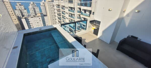 COBERTURA PENTHOUSE com 3 suítes climatizadas, piscina privativa com vista mar, lazer completo no condomínio - PITANGUEIRAS - Guarujá/SP.