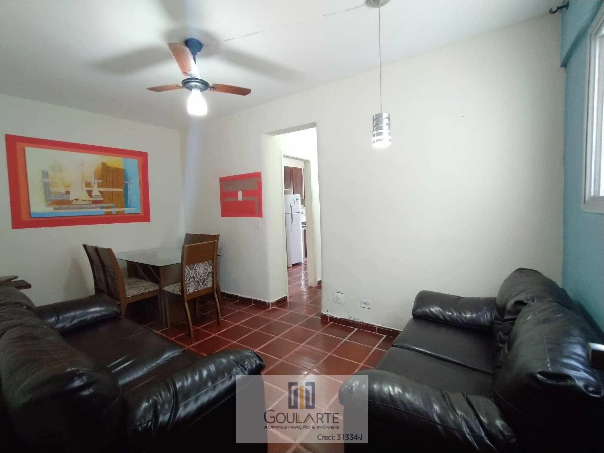 Apartamento com 1 dormitório e 1 vaga de garagem no condomínio, PITANGUEIRAS-Guarujá/SP.