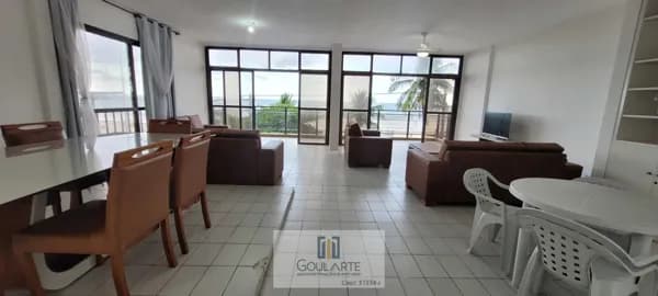 Apartamento alto padrão frente mar, 3 suítes climatizadas, vista total mar na PITANGUEIRAS-GUARUJÁ/SP.