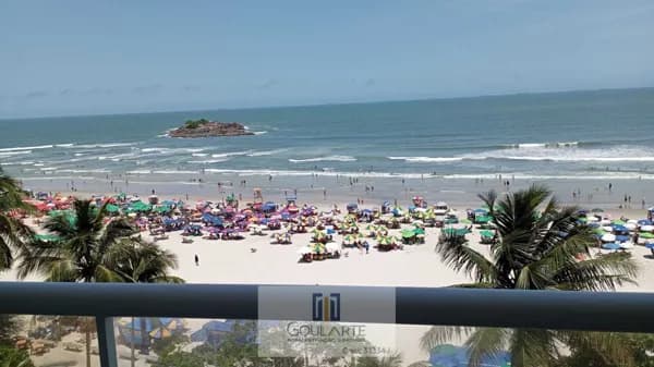 Apartamento com vista total do mar ,3 suítes, na praia de Pitangueiras-Guarujá/SP.