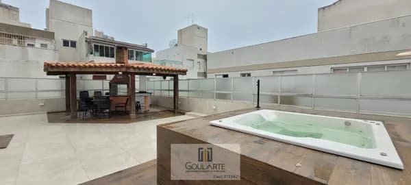 COBERTURA DUPLEX, 2 dormitórios sendo 1 suíte, área gourmet com jacuzzi, na praia da ENSEADA - Guarujá/SP.