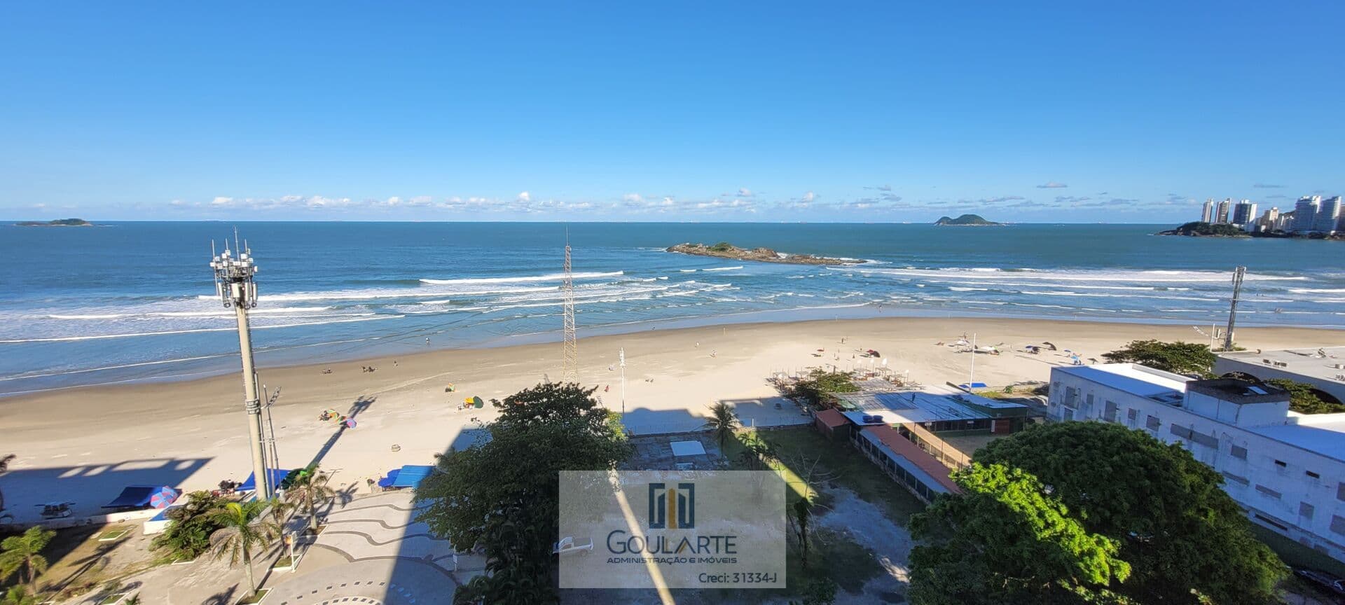 Apartamento alto padrão frente mar, 4 dormitórios, vista total do mar na praia da Pitangueiras-Guarujá/SP.