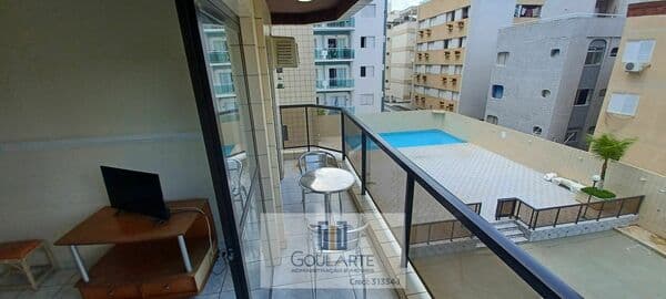 Apartamento com lazer à 200 metros do mar, 2 dormitórios, na praia da ENSEADA - Guarujá/SP.