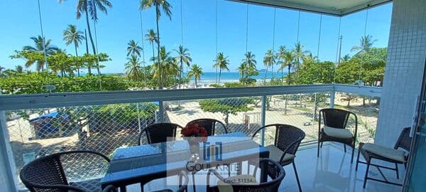 Apartamento alto padrão com 4 suíte, sacada com vista para o mar na praia das Pitangueiras-Guarujá/SP