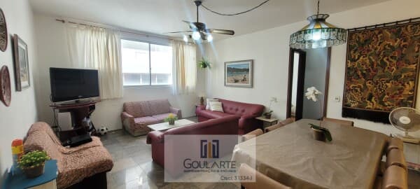 Apartamento com 3 dormitórios sendo 1 suíte, lado morro, ENSEADA - Guarujá/SP.