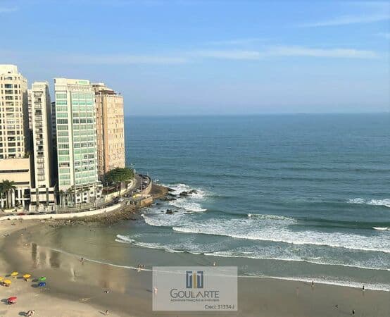 Apartamento alto padrão com 3 dormitórios, vista mar na praia da Pitangueiras-Guarujá/SP.