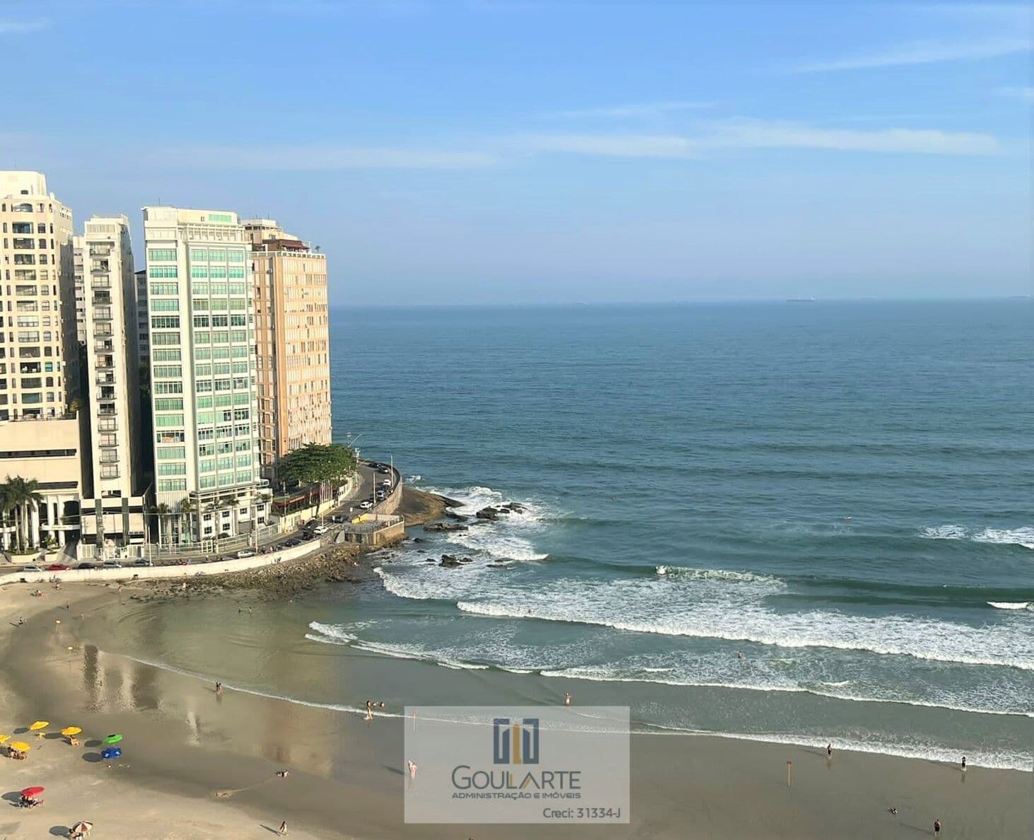 Apartamento alto padrão com 3 dormitórios, vista mar na praia da Pitangueiras-Guarujá/SP.