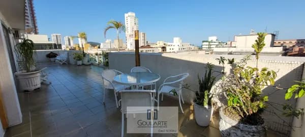 COBERTURA PENTHOUSE, 4 suítes climatizadas e área gourmet, lado praia da Enseada-Guarujá/SP.