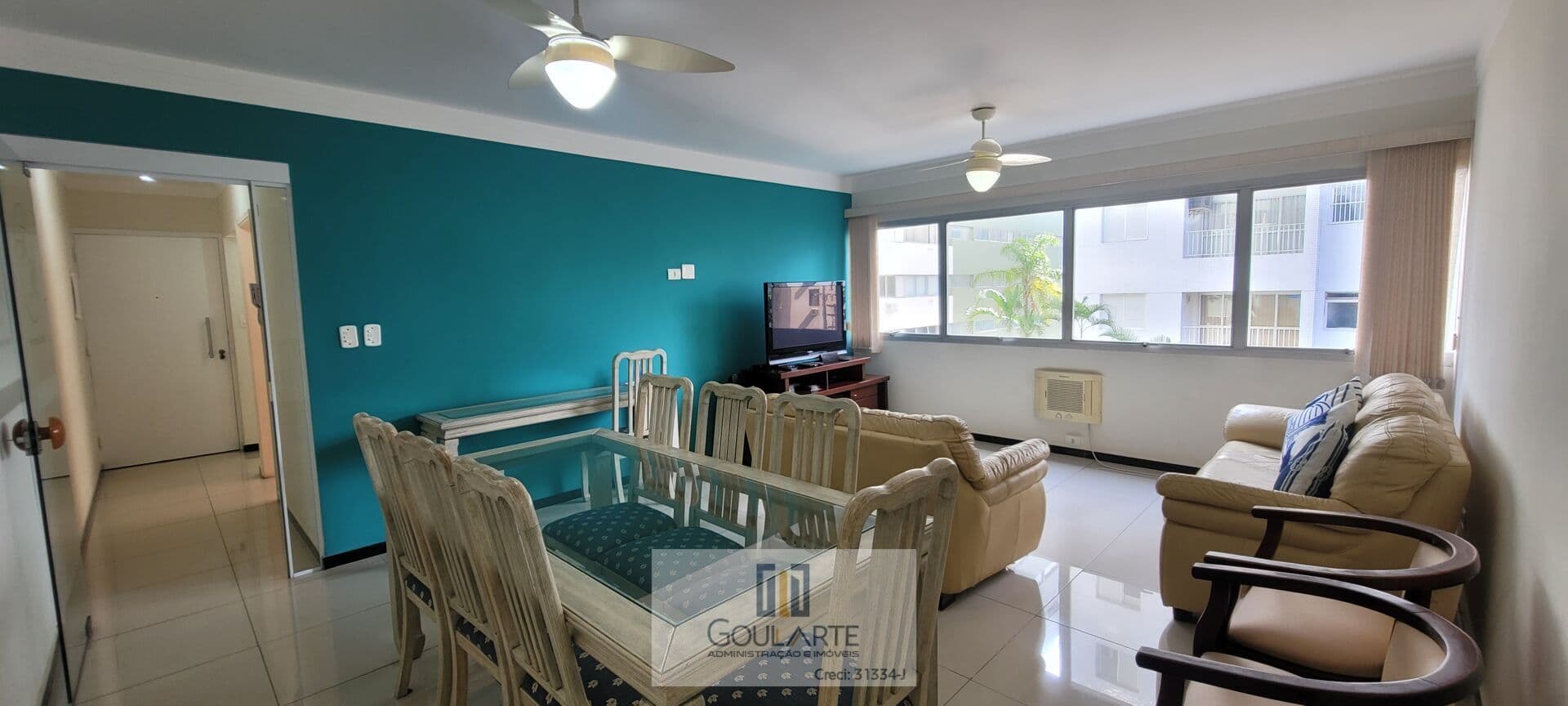 Apartamento alto padrão com 3 dormitórios sendo 1 suíte, lazer no condomínio, na praia do TOMBO - Guarujá/SP