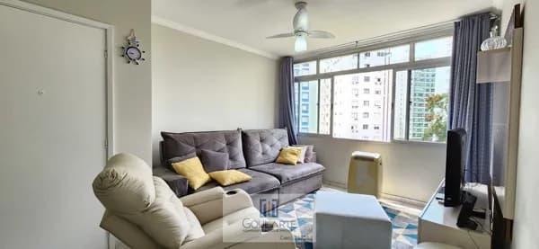 Apartamento com 2 dormitórios, à menos de 200 metros da praia da Pitangueiras-Guarujá/SP
