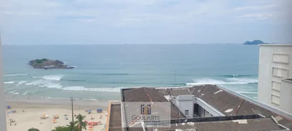 Apartamento alto padrão com sacada gourmet vista mar, 3 suítes climatizadas, lazer completo no condomínio - Pitangueiras - Guarujá/SP