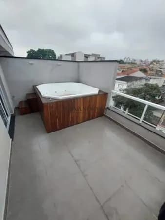 Cobertura para locação 3 dormitórios sendo 1 suite no Bairro Vila Scarpelli, Santo Andre/SP