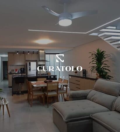 Sobrado com 3 dorms, 1 suíte, varanda, quintal e 2 vagas - Rudge Ramos