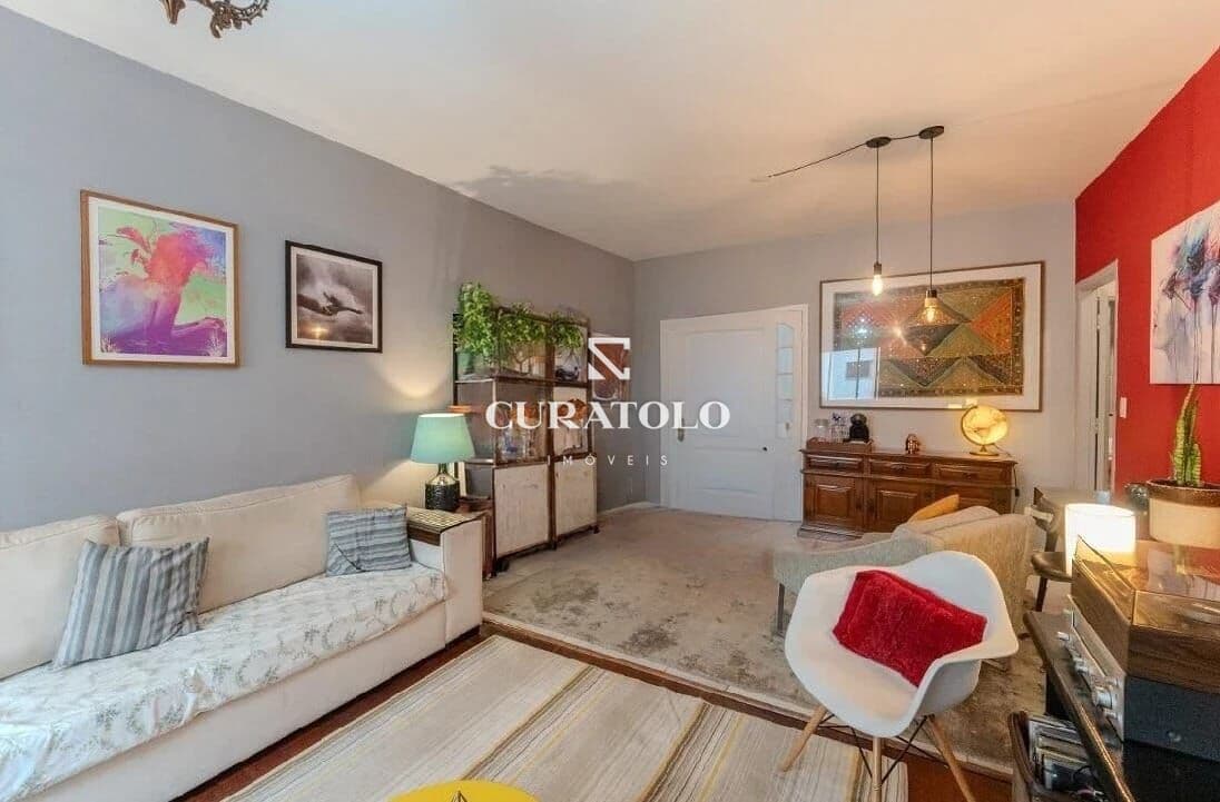 More bem na Consolação, a 400mts do Metrô Higienópolis: Conheça esse lindo apartamento de 90 m² com 2 quartos e 1 vaga.