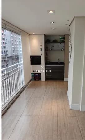 Apartamento à venda com 124 m², 3 suítes, varanda gourmet e 4 vagas na Mooca, São Paulo.