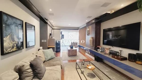 Apartamento dos sonhos no Tatuapé, com lindos 127 m², 3 quartos, varanda gourmet, 2 vagas e lazer completo - Totalmente mobiliado e decorado