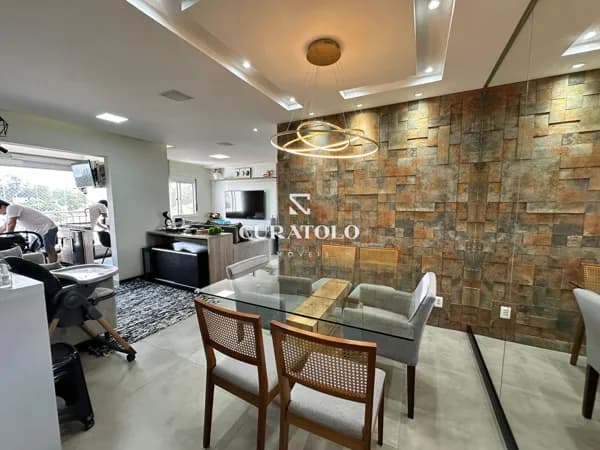 More com conforto no Rudge Ramos, em São Bernardo: belíssimo apartamento com 74m² , 2 quartos, 2 vagas cobertas, varanda gourmet e lazer completo