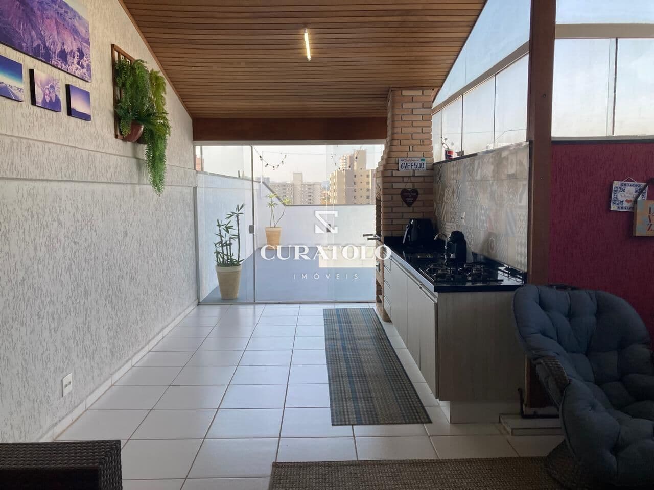More com conforto e sofisticação em Santo André, linda cobertura “sem condomínio”, com 134 m² , 2 quartos e área gourmet com churrasqueira