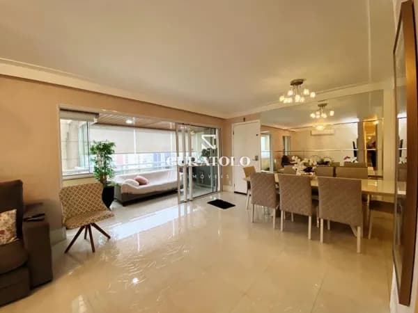 Apartamento à venda com 128 m², 3 quartos, varanda gourmet e 3 vagas no Centro de Santo André