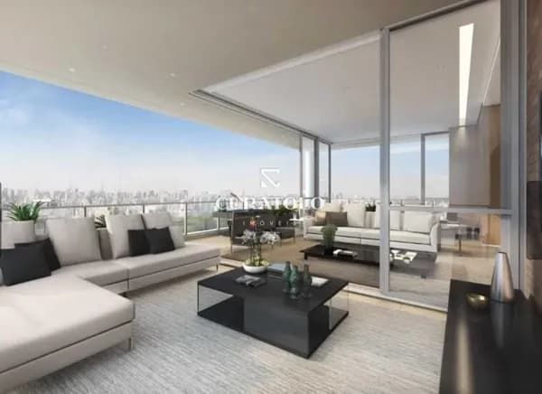 Apartamento alto padrão à venda com 294 m², 4 suítes, varanda e 5 vagas, na Vila Mariana, São Paulo.