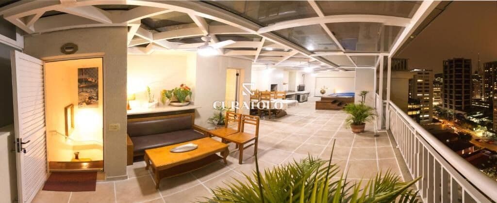 Cobertura Duplex de alto padrão à venda na Bela Vista, com 2 quartos, 1 suíte, 3 vagas e área gourmet