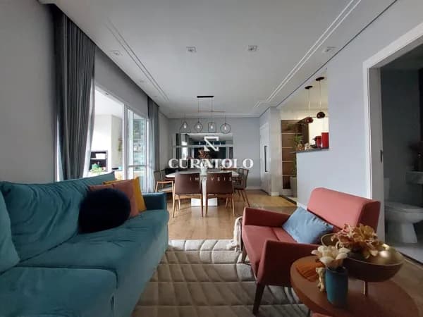 Apartamento à venda com 112 m², 3 quartos, varanda gourmet e 2 vagas na Vila Regente Feijó, em São Paulo.