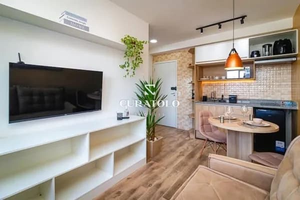 Apartamento à venda com 26 m², 1 quarto, vaga, na Bela Vista, São Paulo.