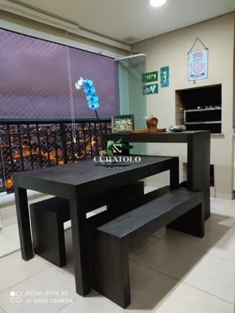 Apartamento à venda, de 3 quartos, 2 vagas e varanda gourmet na Vila Curuçá, Santo André