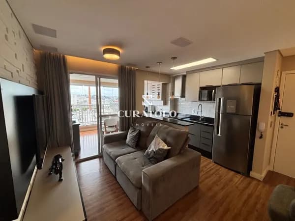 Conheça esse lindo apartamento mobiliado, no Belém, ao lado do Parque Belém e Metrô, de 44 m² com 1 quarto, varanda e 1 vaga - Lazer Completo