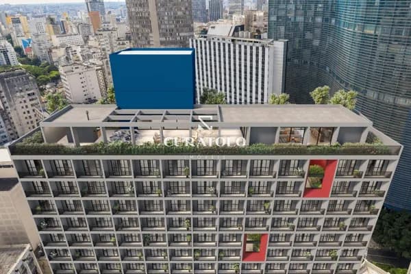 Experimente a vida urbana da República: apartamento studio, perfeito para moradia ou investimento, com varanda e lazer a 350 mts do Metrô República