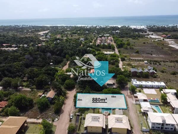 Lote de 880m² em Taipu de Fora🌊