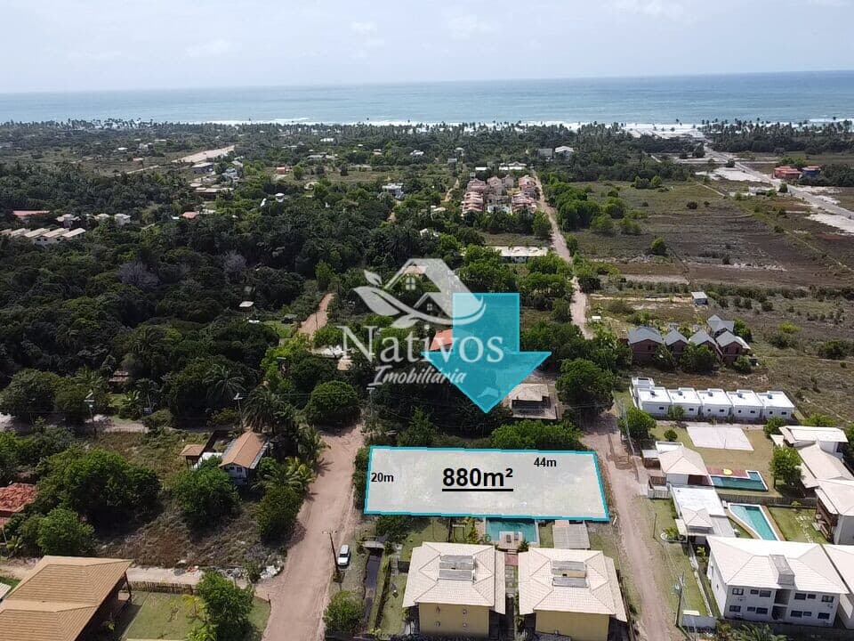 Lote de 880m² em Taipu de Fora🌊