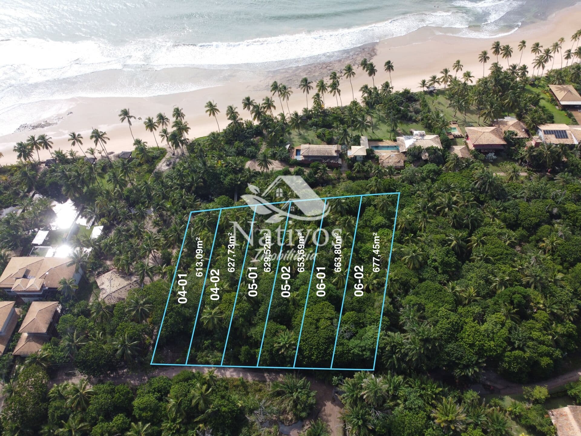 Lotes exclusivos com vista para o mar na praia da Bombaça a partir de 613,09m²!